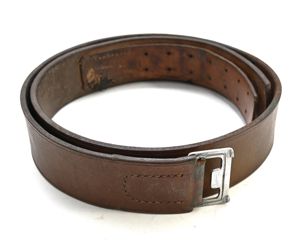 Brown Leather Polizei Equipment Belt 1939