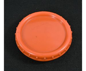 First Pattern Orange Bakelite Fettbuchse