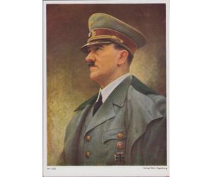 A.Hitler Color Portrait Postcard