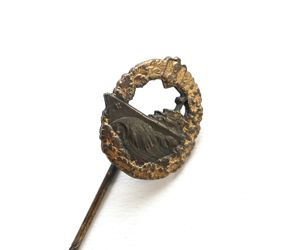 Zerstörer Kriegsabzeichen Stickpin (16mm)
