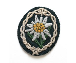 Superb! Officer's Edelweiss Sleeve Badge