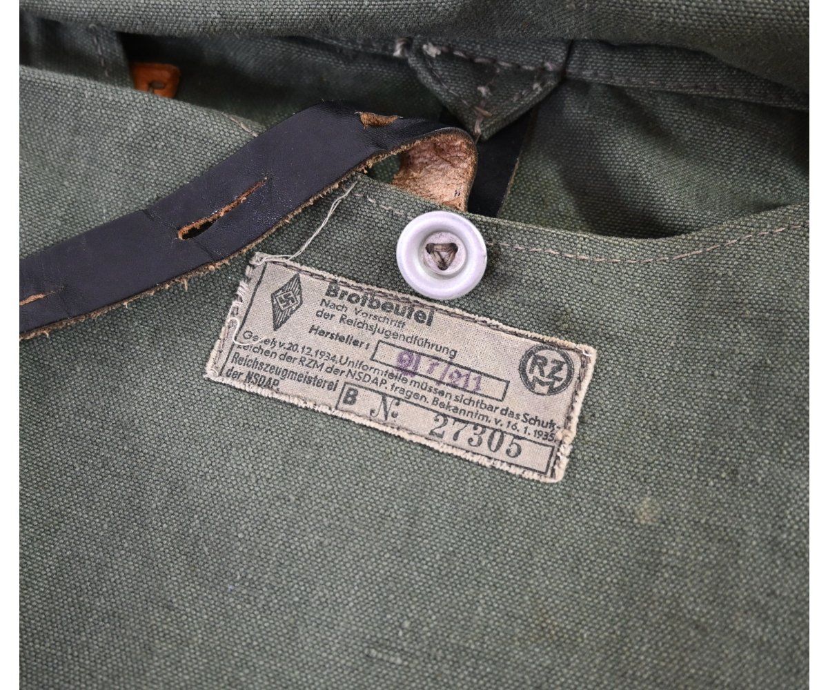 Rare Hitler Jugend Bread Bag (RZM Tag) — image 4