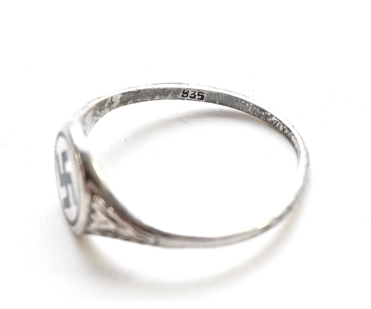NSDAP Silver Sympathizer ring ('835') — image 5