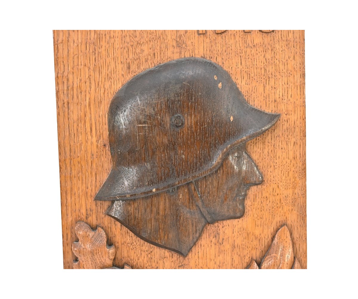WW1 Commemorative Wooden Carving — image 3