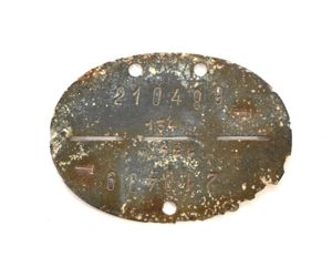 8.Kp./Fallschirm Lehr Rgt Erkennungsmarke