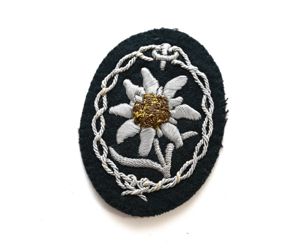 Officers Edelweiss Sleeve Badge (uniform removed)