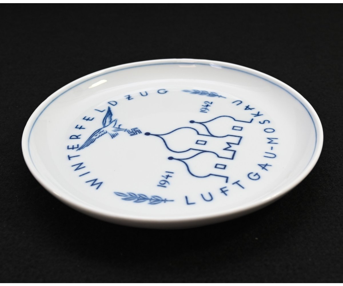 Winterfeldzug Luftgau-Moskau 1941/42 Commemorative Plate — image 2