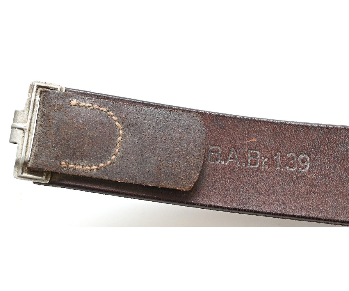 Brown Leather Equipment Belt 1938 — image 3