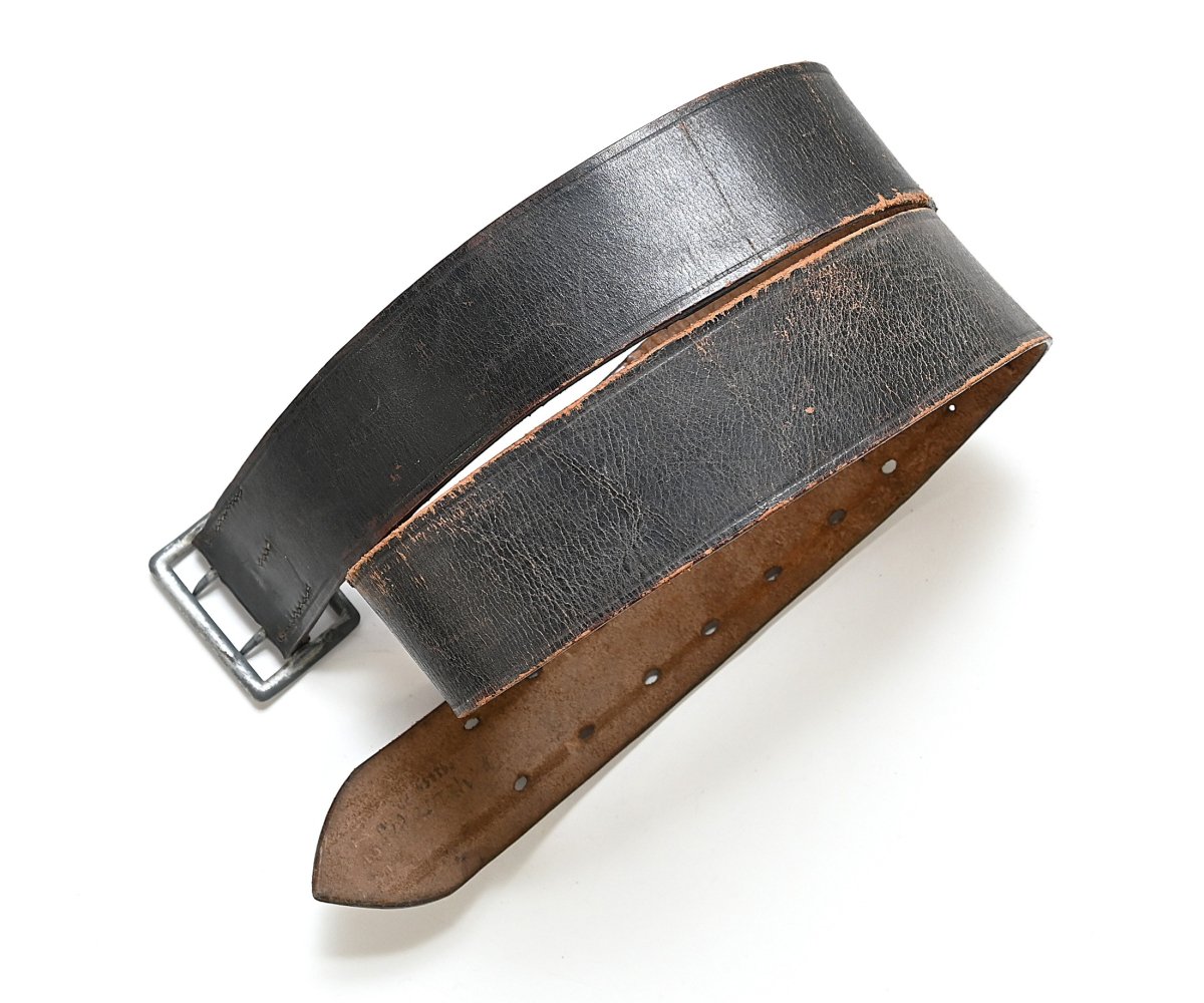 Black Leather WH Officer's Belt — image 2