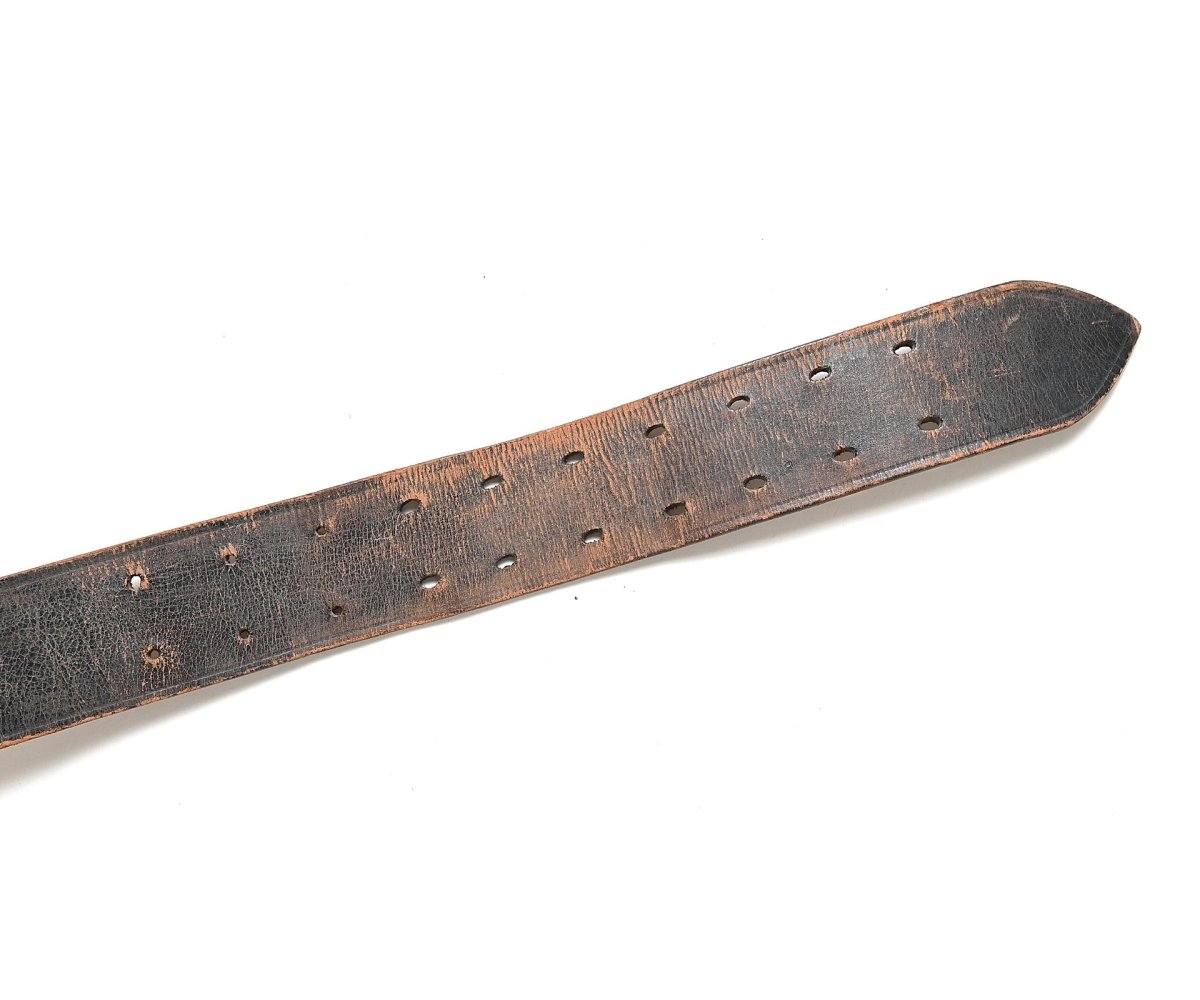 Black Leather WH Officer's Belt — image 3
