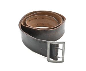 Black Leather WH Officer's Belt