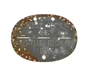 Rare E-Stelle Rechlin Erkennungsmarke