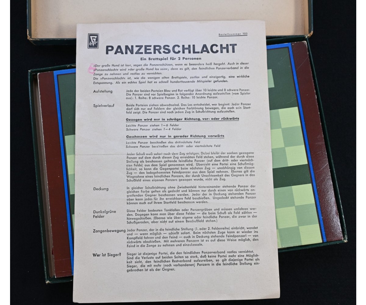 Rare Panzerschlacht Board Game 1935 — image 2