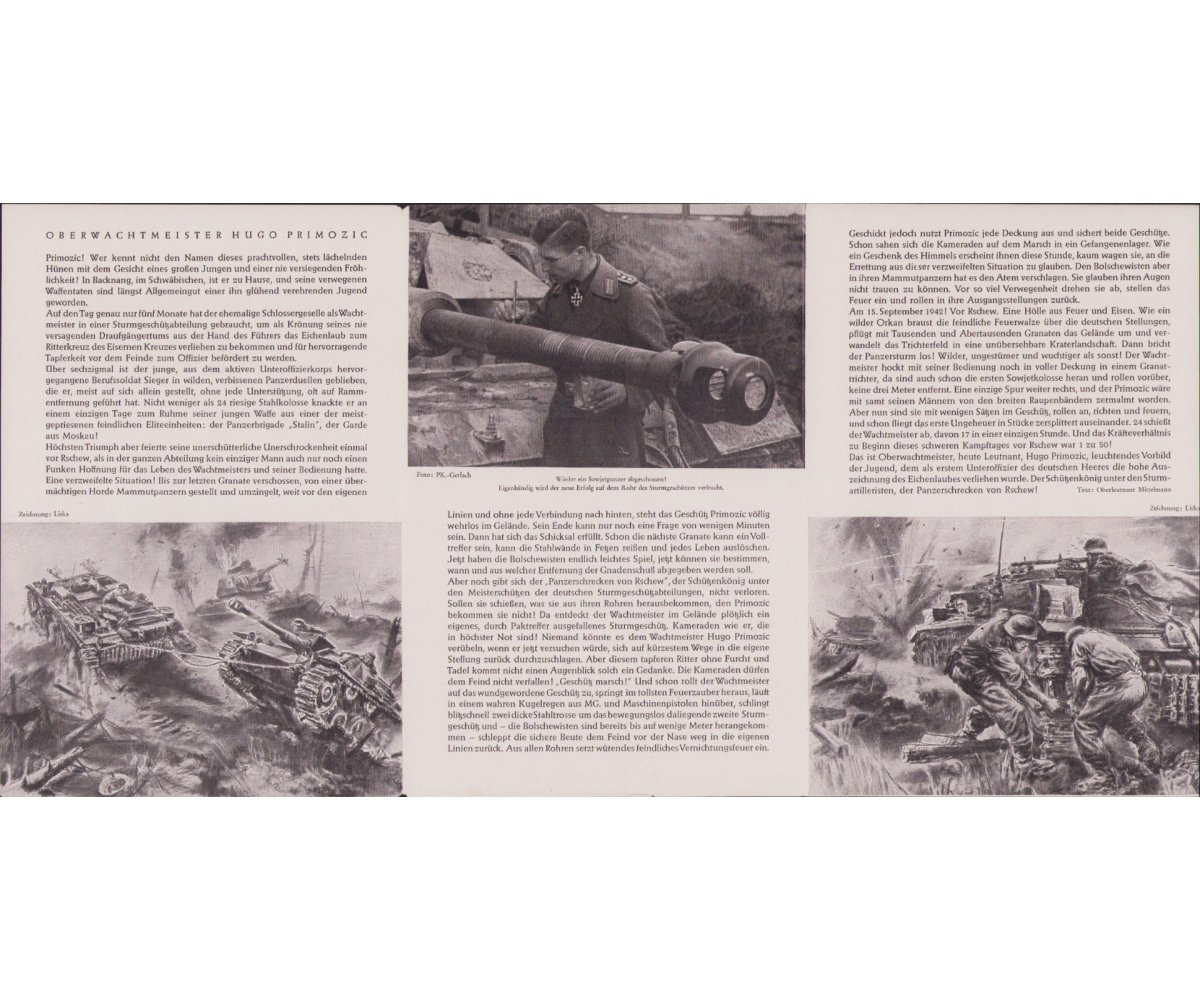 Rare Ritterkreuzträger Primozic Brochure — image 2