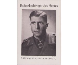 Rare Ritterkreuzträger Primozic Brochure