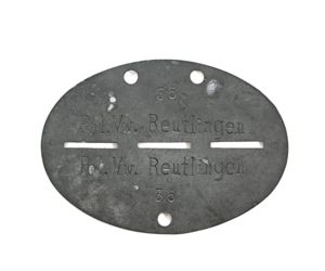 Polizei Verw. Reutlingen Erkennungsmarke