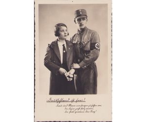 Rare SA 'Deutschland ist Frei' Postcard