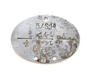 5.Kp./Schtz.Rgt.14 Erkennungsmarke