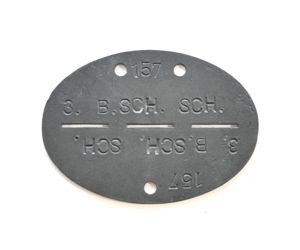 3.Kp. Bordschützen Schule Erkennungsmarke