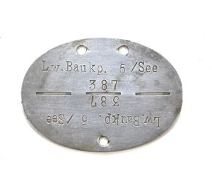 LW.B.Komp.5/See Erkennungsmarke