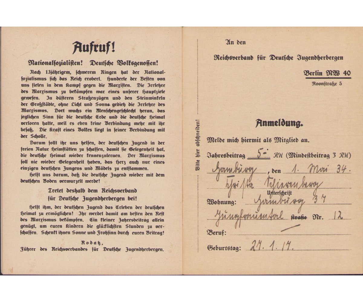 'Schafft uns Jugendherbergen' Booklet — image 7