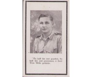 Waffen-ᛋᛋ Death Notice 1944 (Italy)