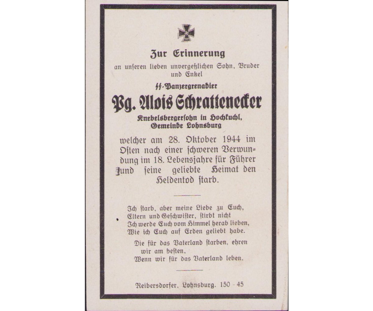 Waffen-ᛋᛋ Death Notice 1944 (Latvia) — image 2