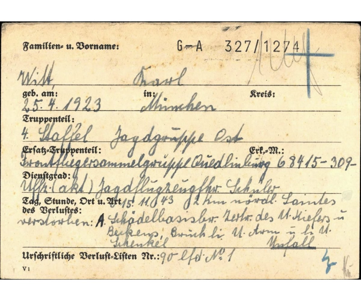 Flieger Death Notice (Jagdgr.Ost) — image 3