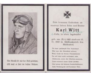 Flieger Death Notice (Jagdgr.Ost)