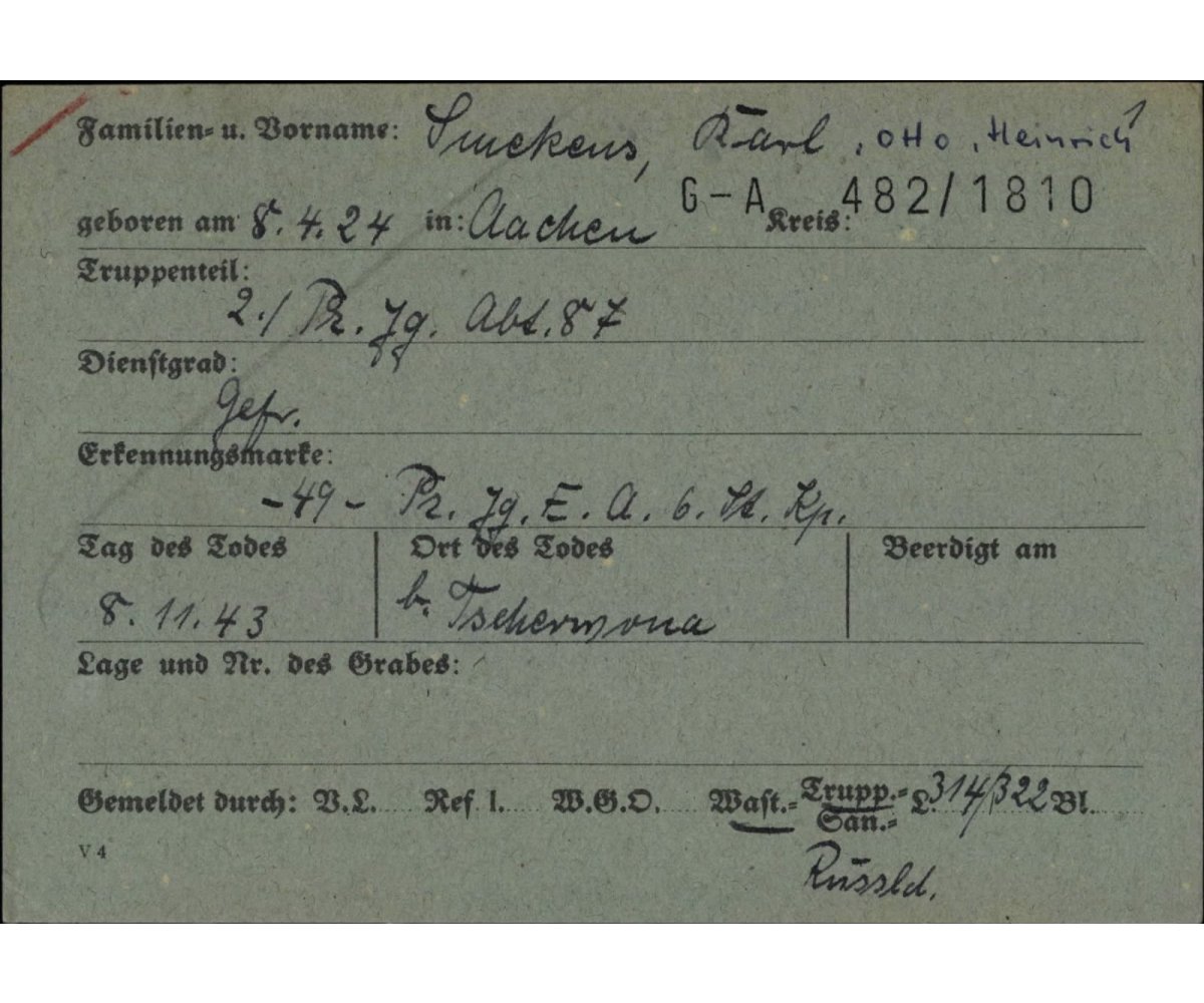 Pz.Jg.Abt.87 Death Notice Grouping — image 8