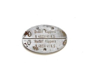 Named Kriegsmarine Erkennungsmarke (KS)