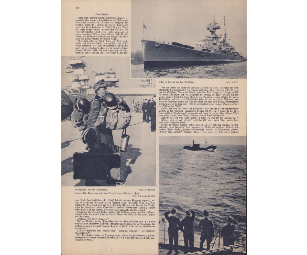 'Die Kriegsmarine Erstes Maiheft . 1940 Heft 9' Magazine — image 4