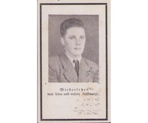 Waffen-ᛋᛋ Death Notice (burried at La Cambe)