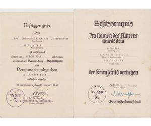 Inf.Rgt.65 Krimschild/VWA Document Set
