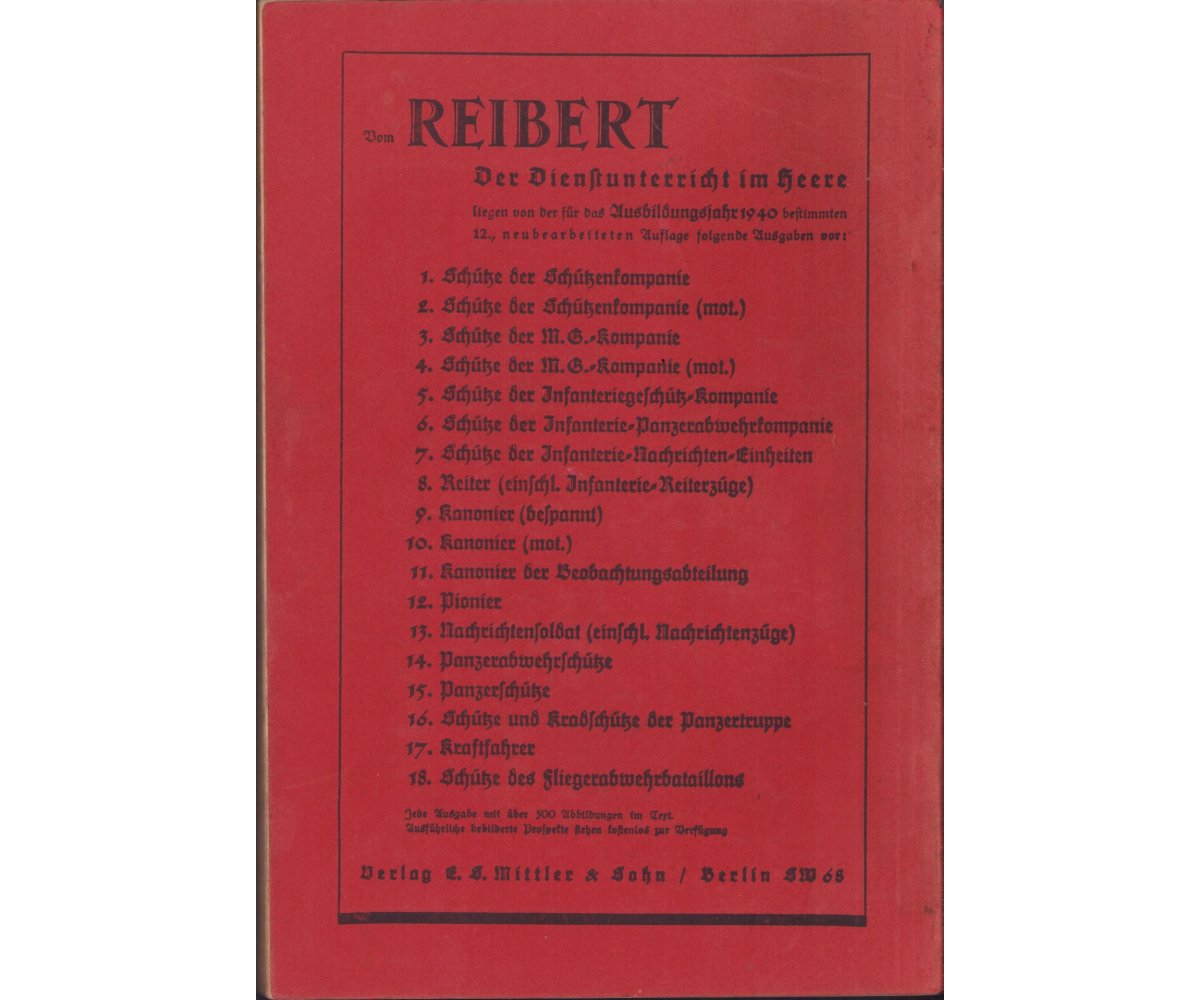 Near Mint WH 'Kanonier bespannt' Reibert 1940 — image 13