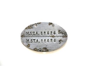 Rare 'Marine Stammabt.' Erkennungsmarke