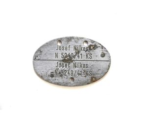 Named Kriegsmarine Erkennungsmarke 1941 (KS)