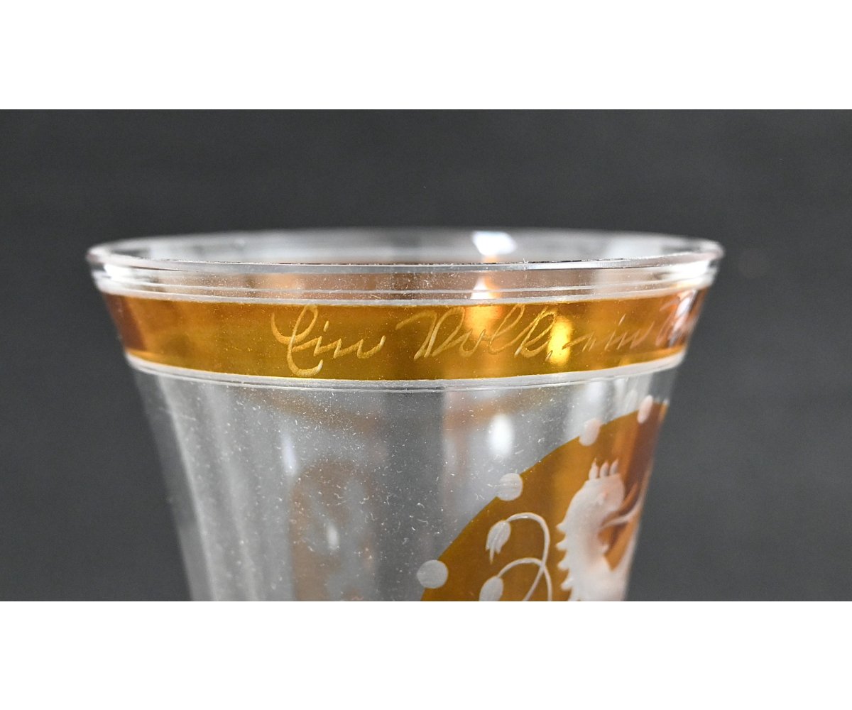 1.Okt.1938 Annexation Commemorative Glass — image 3