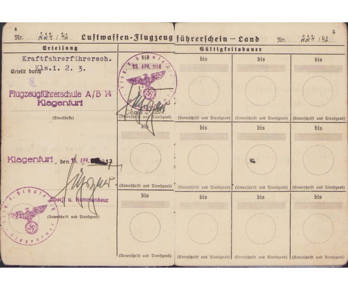 Luftwaffen Führerschein Grouping (Pilot) — image 4