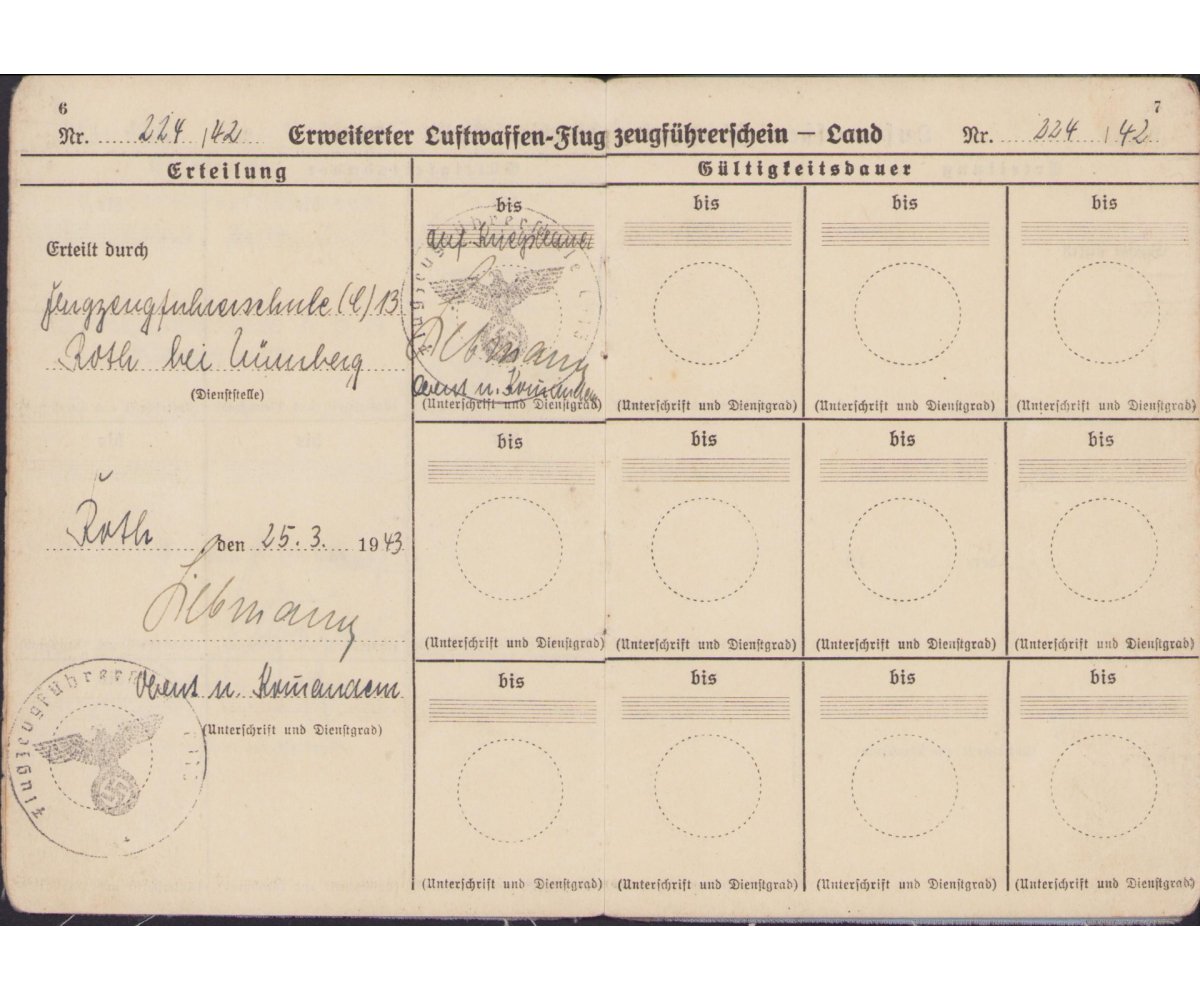 Luftwaffen Führerschein Grouping (Pilot) — image 5