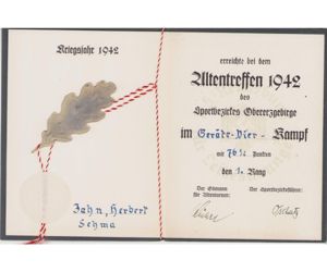 NSRL Award in Silber Document 1942