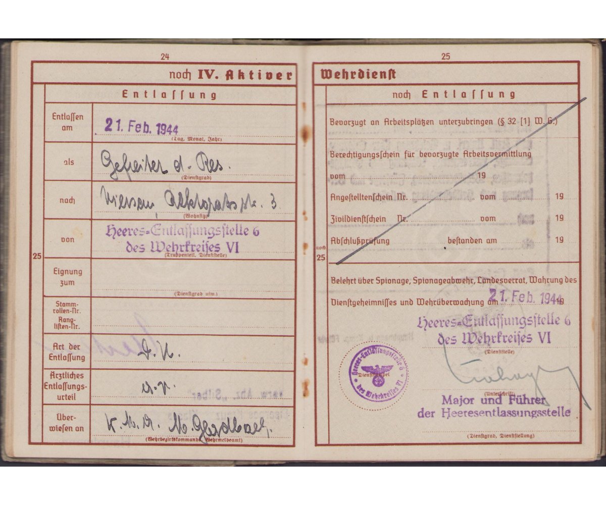 Small Inf.Rgt.2 Wehrpass Grouping — image 10