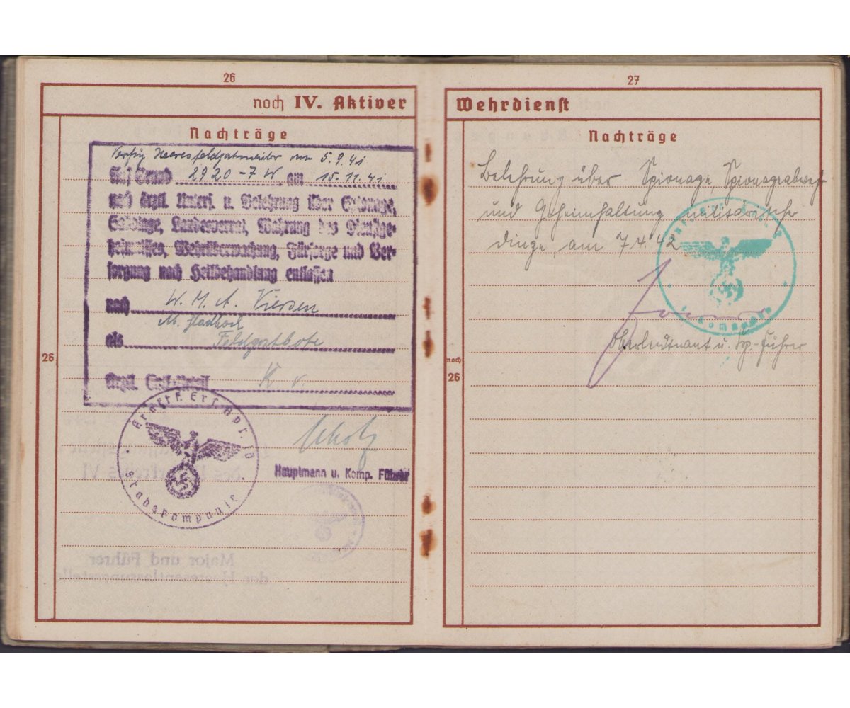 Small Inf.Rgt.2 Wehrpass Grouping — image 11