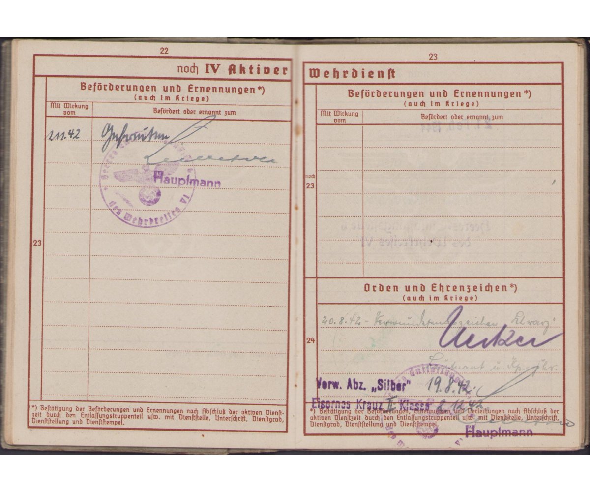 Small Inf.Rgt.2 Wehrpass Grouping — image 9