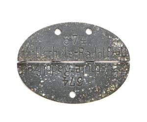 Rare ᛋᛋ-Uschule-Radolfzell Erkennungsmarke