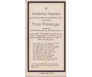 Death Notice Großdeutschland 1943