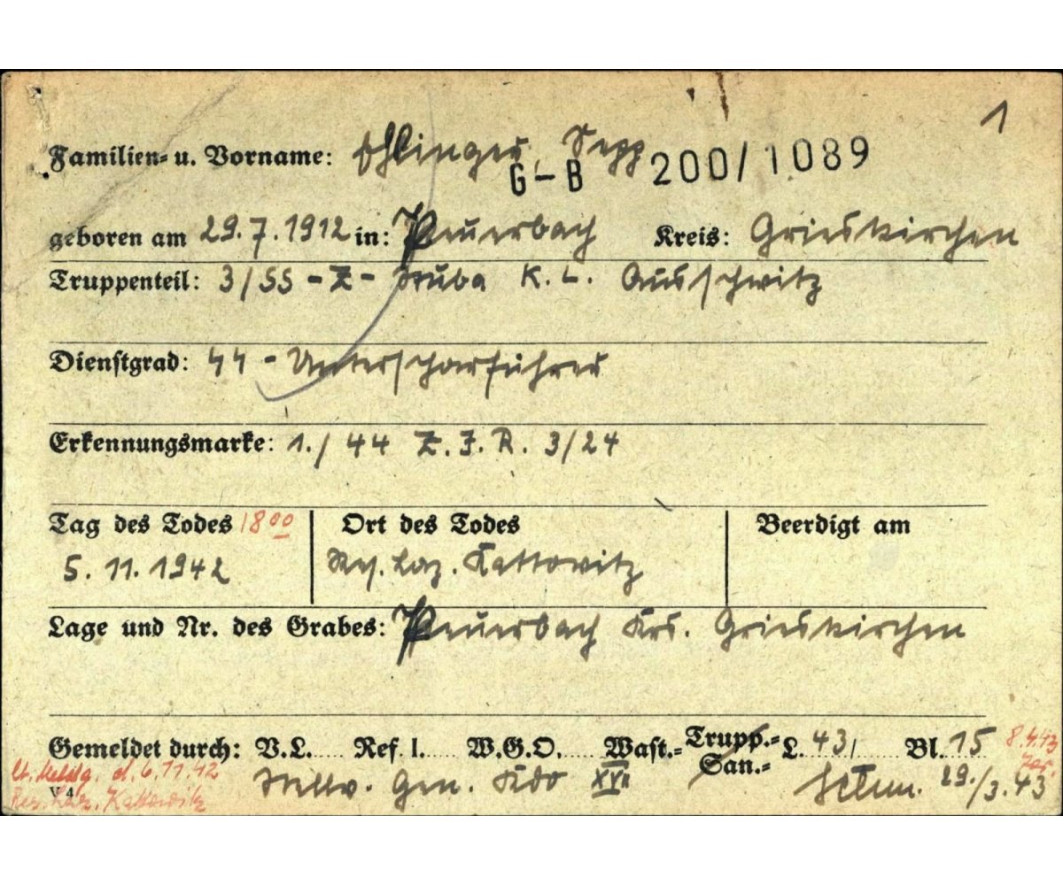 Waffen-ᛋᛋ Death Notice (Camp Guard) — image 3