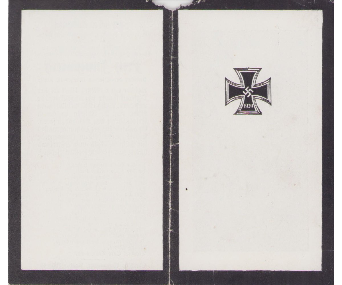 Waffen-ᛋᛋ Death Notice 1943 (ᛋᛋ-T.-.Inf.Regt.1) — image 2