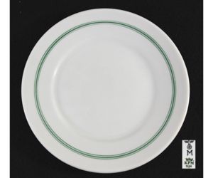 Rare KM Porcelain Bootsmänner Breakfast/Dessert Plate (KPM, 1938)