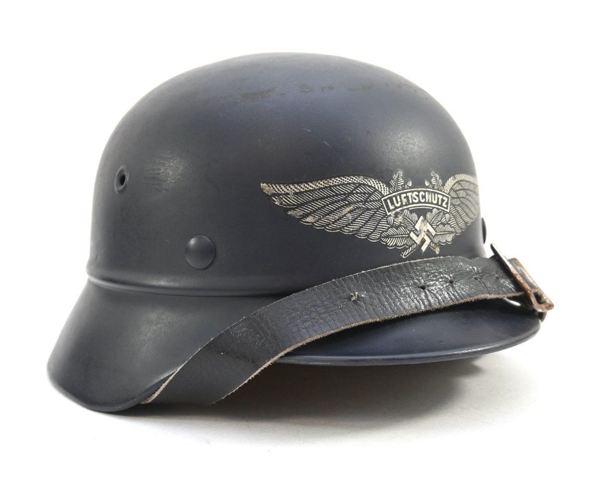 Near Mint M40 Beaded Luftschutz Helmet (Q62) — image 2
